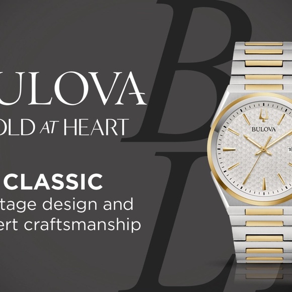 Classic Two Tone Stainless Steel Quartz Men's Watch - Picture 6 of 7